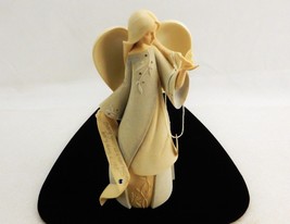8&quot; Angel w/Butterfly Figurine, Foundations by Enesco, September Sapphire... - $19.55
