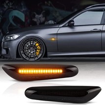 Dark Amber Smoked Lens Full LED Side Marker Turn Signal Lights For BMW - £14.78 GBP