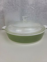 Vintage Corning Ware 8 1/2” Avocado Green #P-708 ½ B Baking Dish &amp; Lid -... - $534.92 MXN