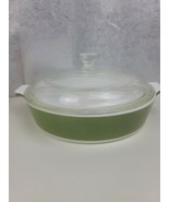 Vintage Corning Ware 8 1/2” Avocado Green #P-708 ½ B Baking Dish &amp; Lid -... - $40.37 CAD