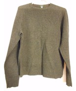 Size S J. Crew Charcoal Grey unisex 100% Lambswool Crewneck Sweater - $99.98