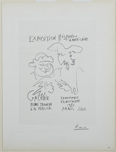 &quot;Exposition Hispano-Americaine&quot; by Picasso Signed Lithograph 10&quot;x7&quot; - £1,495.63 GBP