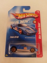 Hot Wheels 2008 #095 Blue Ford GT 40 Orange 5SP Web Trading Cars Series ... - £11.79 GBP