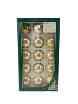 Rauch Glass Ball Christmas 1 3/4 In Diameter Ornaments GOLD 8015-01 Box of 15 - £9.43 GBP