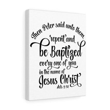   Name Of Jesus Acts 2:38 Bible Verse Canvas Christian Wall Art  - £60.04 GBP+
