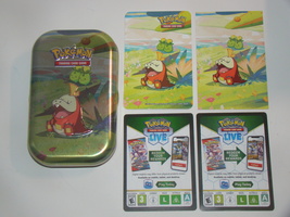 (1) Pokemon (Empty)Tin (1) Art Card (Furcoco) (1) Sticker Sheet (2) Code Cards - £7.83 GBP