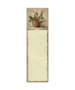 Primitives by Kathy Holly Basket List Pad 60 pages Strong Magnet for Fridge - $7.76