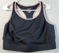 Torrid Activewear Sports Bra Womens Size 1 Black Nylon Wide Straps Round... - $11.64