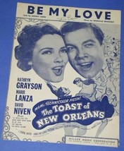 Kathryn Grayson Mario Lanza Sheet Music 1950 Be My Love Toast Of New Orl EAN S - £11.21 GBP