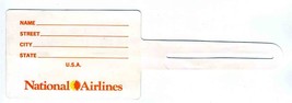 National Airlines &amp; Planters Nuts Plastic Luggage Tag  - £14.21 GBP