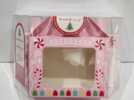 Christmas Cupcake Cookies Gingerbread Window Gable Boxes Handle 8.5 &quot;x6&quot;... - $32.99