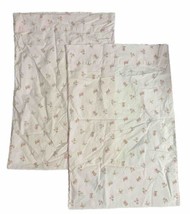 2 Simply Shabby Chic Standard Floral Pillowcases Pink Blue Pastel Cottage - £19.51 GBP