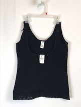 NWT Women XL 2410 Tummy Control Body Compression Shaper Black Camisole Blouse - £30.99 GBP
