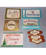 Wisconsin Beer Brewing Bottle Labels Lot Fountain City Eau Claire Rhinel... - £7.84 GBP
