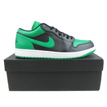 Authenticity Guarantee 
Air Jordan 1 Low Sneakers Black Lucky Green Mens Size... - £106.11 GBP