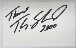 T. G. Sheppard Signed Autographed 3x5 Index Card - £11.88 GBP
