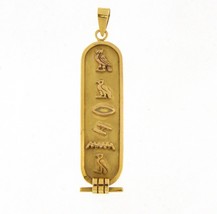 &quot;maryna&quot; cartouche Unisex Charm 18kt Yellow Gold 370916 - £175.05 GBP