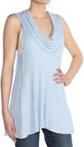 Free People Womens Swing It Cowl Tank Top Size Large Color Blue - £21.26 GBP