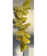 Bracelet Stretch  Light Yellow Green Jade Chips Polished Various Sizes  ... - £11.09 GBP