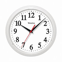 Westclox 10 in. L X 10 in. W Indoor Classic Analog Wall Clock Plastic White - $14.95