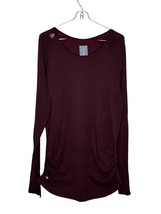 Athleta Women Top Ruched Side Stretch Athleisure Pullover Long Sleeve Pu... - £16.79 GBP