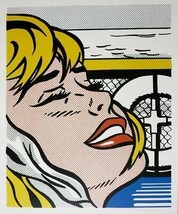 Roy Lichtenstein Shipboard Fille Offset Lithographie Pop Art - £288.86 GBP