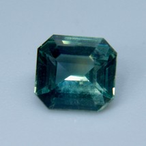 Natural Teal Sapphire | Asscher Cut | 5.63x5.37 mm | Eye Clean | Untreated Gemst - £431.65 GBP