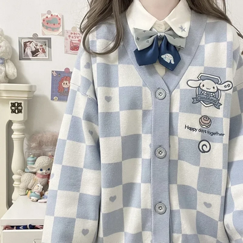 Kawaii Sanrio Anime Cinnamoroll Sweater Kuromi High Color Value My Melody Cute - £14.10 GBP+