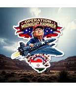 Operation Midnight Hammer Trump Bombing Iran Window Decal Sticker Trump ... - $5.41 CAD+