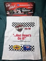 Indy 500 Pole Day Towel-5/22/99 &amp;NASCAR Dale Earnhardt Plastic Plate Mem... - £7.97 GBP