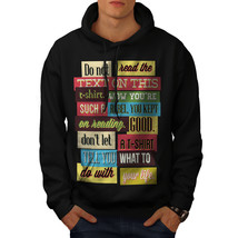 Wellcoda Do Not Read Text Funny Mens Hoodie, Unique Casual Hooded Sweatshirt - £26.01 GBP+