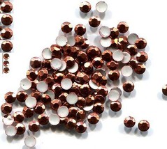 RHINESTUDS Faceted Metal 4mm AUTUMN Hot Fix Iron on   2 Gross  288 Pieces - £4.57 GBP
