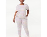 Joyspun Women&#39;s Short Sleeve T-Shirt &amp; Joggers Pajama Set Snooze Size 3X... - $9.84