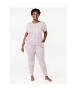 Joyspun Women&#39;s Short Sleeve T-Shirt &amp; Joggers Pajama Set Snooze Size 3X... - $9.84