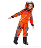 Teetot Boys Girls Astronaut Costume Orange Jumpsuit Boot Covers Halloween - $89.42 CAD