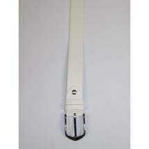 Men's Belt By PICCODER Turkey Genuine Leather Textured 3900 White image 3