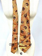 1950&#39;s VINTAGE Swing Era NECKTIE TIE Rayon Print Wilson Zoot Suit 4.5&quot; O... - $536.70 MXN