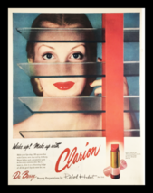 1945 Du Barry Clarion Lipstick Vintage Print Ad - £11.25 GBP