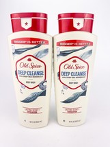 Old Spice Body Wash for Men Deep Cleanse with Deep Sea Minerals 18oz Lot of 2 - £19.27 GBP