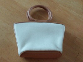 Nine West Small Ivory Purse W/2 Circular HANDLES-USED ONCE-VERY Nice - $8.99