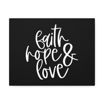  Faith, Hope &amp; Love 1 Corinthians 13:13 Black Christian Wall Art - £56.05 GBP+