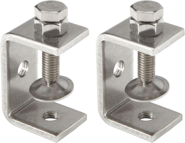 2Pcs C-Clamp 304 Stainless Steel G-Clamp Tiger Clamp Heavy Duty Woodworking Clam - £18.13 GBP