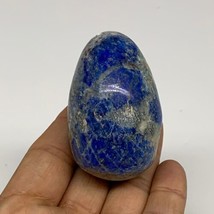 132.2g, 2.3&quot;x1.5&quot;, Natural Lapis Lazuli Egg Polished, Clearance, B33370 - £21.01 GBP