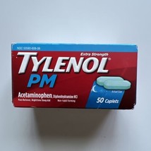 Tylenol PM Extra Strength Pain Reliever/Sleep Aid 50 Caplets 1 Pack EXP0... - £9.93 GBP