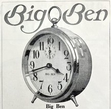 Big Ben Alarm Clocks 1916 Advertisement The Biggest Thing Timekeepers DWII10 - $19.99