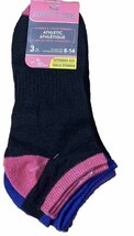 Juncture Womens Socks 3 Pair(1pr Ea Pink,Blue,Purple)-NEW-SHIPS N 24 HOURS - $13.74