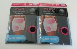 Two Maidenform Fleexes Light control Thigh Slimmers Shorts Black Size X-Large - £13.27 GBP