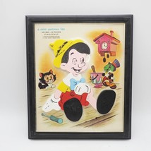 Vintage Enfant Guidance Magnétique Pinocchio Incrusté Puzzle 13 Pièce - £28.84 GBP