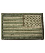 GREEN CAMO AMERICAN FLAG right arm PATCH P9001 NEW 3&quot; BIKER EMBROIDERED ... - €4,03 EUR