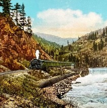 Pulp Mills Dam Train Postcard Railroad Floriston California c1950-60 PCBG8A - £15.73 GBP